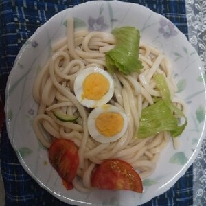 今日も簡単！！冷やしサラダうどん